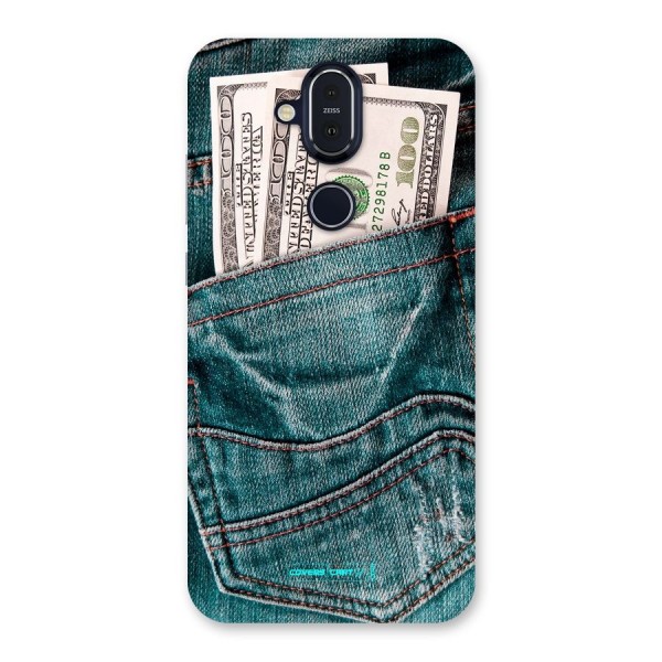 Money in Jeans Back Case for Nokia 8.1