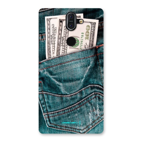 Money in Jeans Back Case for Nokia 8 Sirocco