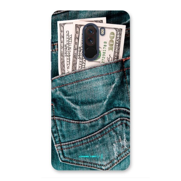 Money in Jeans Back Case for Poco F1