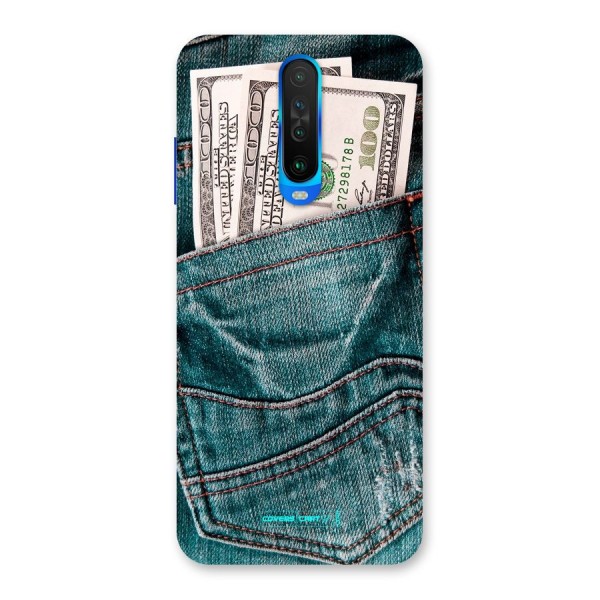 Money in Jeans Back Case for Poco X2