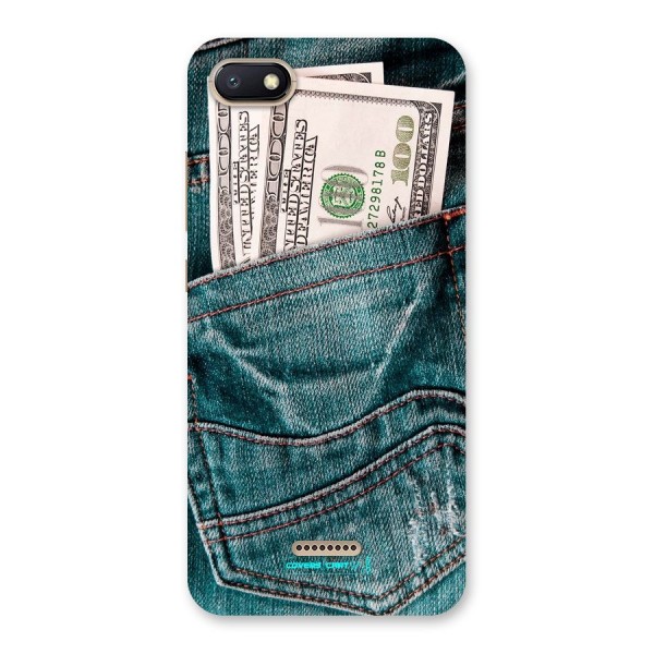 Money in Jeans Back Case for Redmi 6A