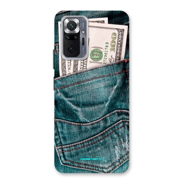 Money in Jeans Back Case for Redmi Note 10 Pro