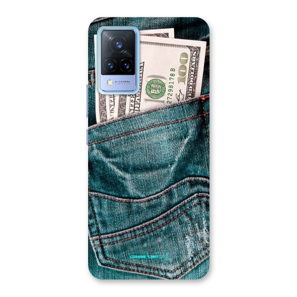 Money in Jeans Back Case for Vivo V21 5G