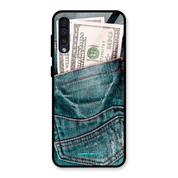 Money in Jeans Glass Back Case for Galaxy A50s