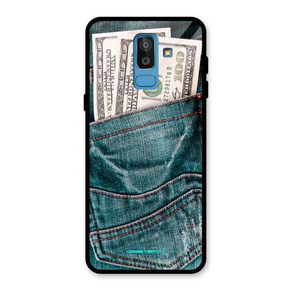 Money in Jeans Glass Back Case for Galaxy J8