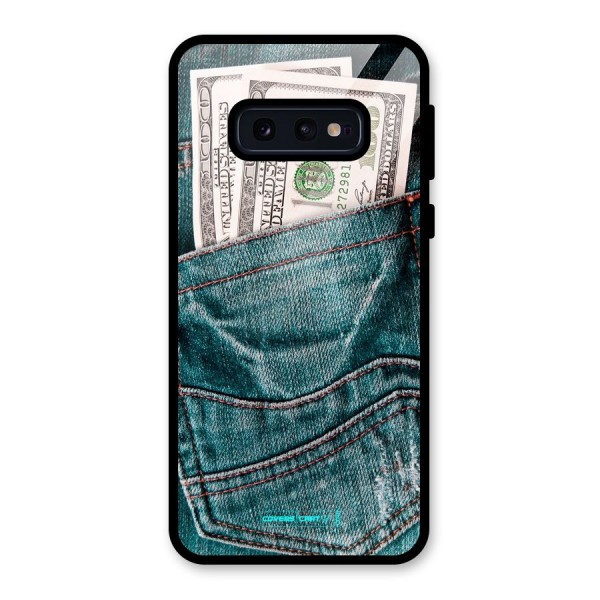 Money in Jeans Glass Back Case for Galaxy S10e