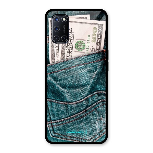 Money in Jeans Glass Back Case for Oppo A52