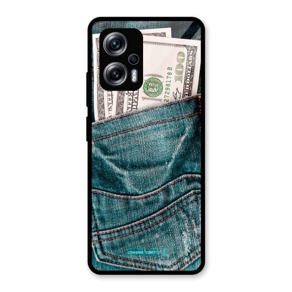 Money in Jeans Glass Back Case for Redmi K50i