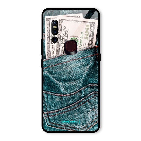 Money in Jeans Glass Back Case for Vivo V15