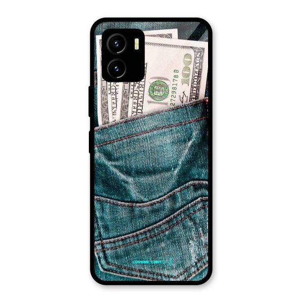 Money in Jeans Glass Back Case for Vivo Y15s