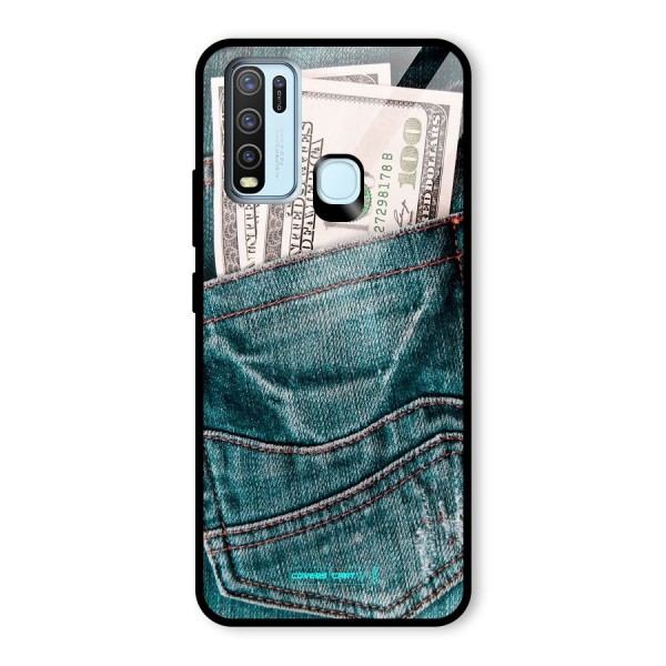 Money in Jeans Glass Back Case for Vivo Y30