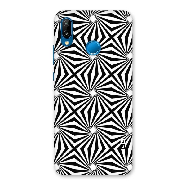 Monochromatic Swirls Back Case for Huawei P20 Lite