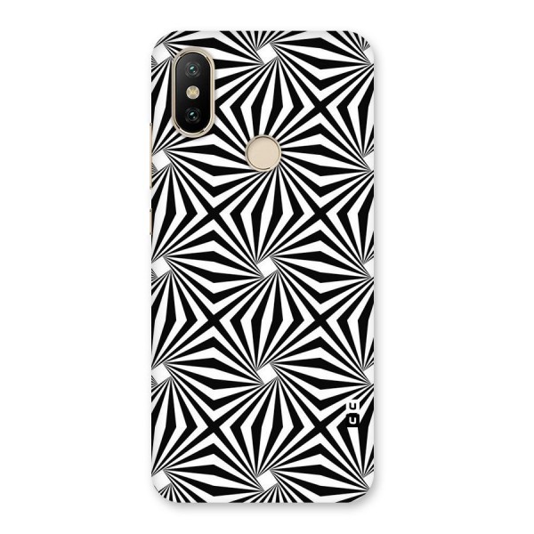 Monochromatic Swirls Back Case for Mi A2