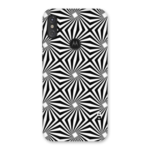 Monochromatic Swirls Back Case for Motorola One Power