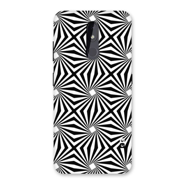 Monochromatic Swirls Back Case for Nokia 3.2