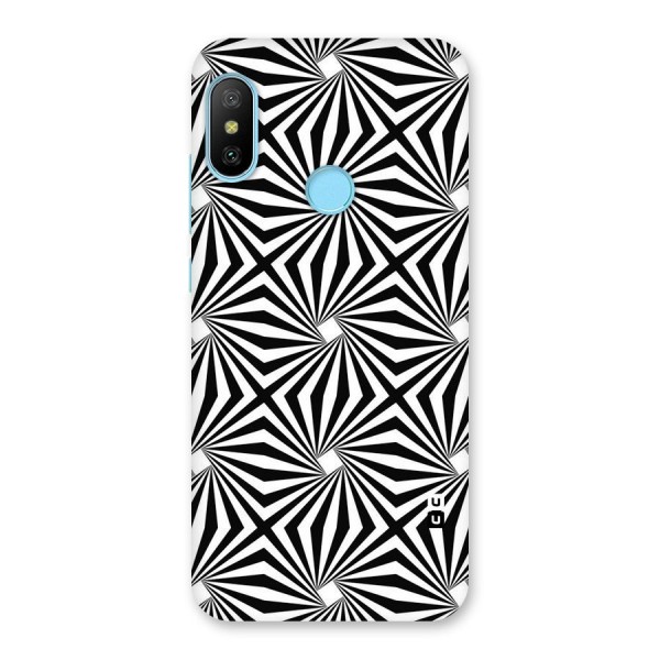 Monochromatic Swirls Back Case for Redmi 6 Pro