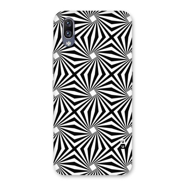 Monochromatic Swirls Back Case for Vivo NEX