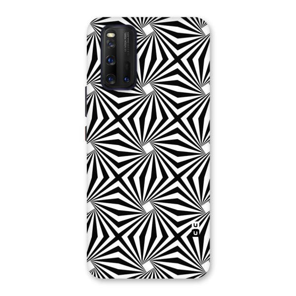 Monochromatic Swirls Back Case for Vivo iQOO 3