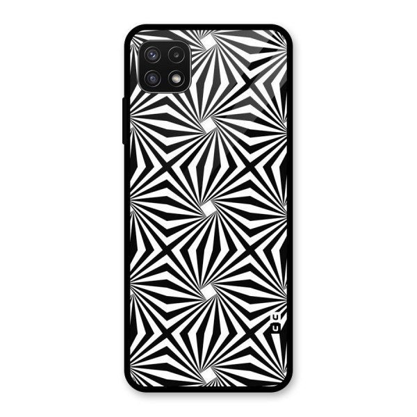 Monochromatic Swirls Glass Back Case for Galaxy A22 5G