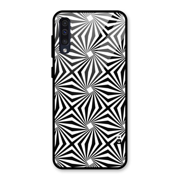 Monochromatic Swirls Glass Back Case for Galaxy A50s