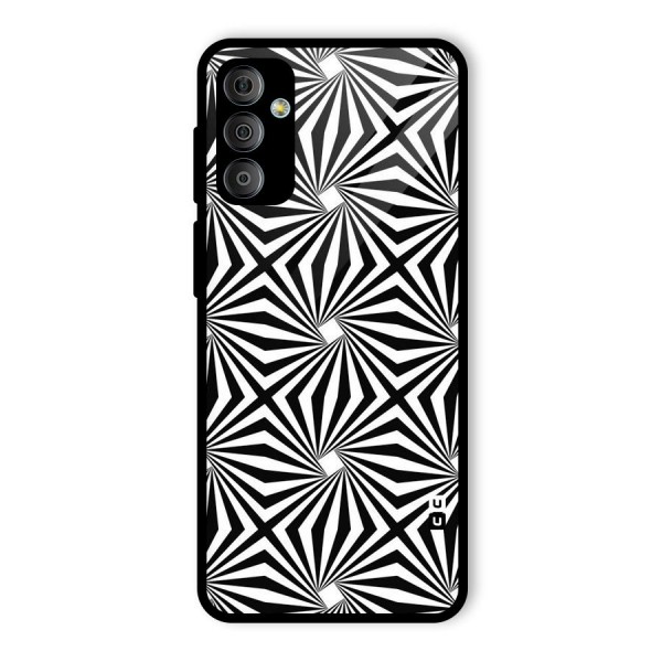 Monochromatic Swirls Glass Back Case for Galaxy F23