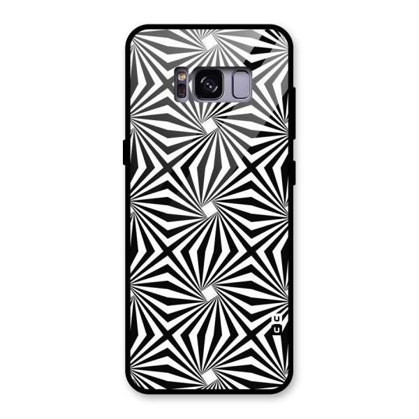 Monochromatic Swirls Glass Back Case for Galaxy S8