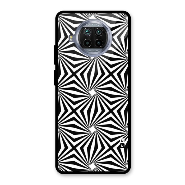 Monochromatic Swirls Glass Back Case for Mi 10i