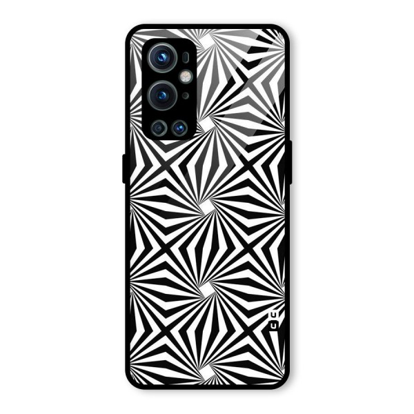 Monochromatic Swirls Glass Back Case for OnePlus 9 Pro