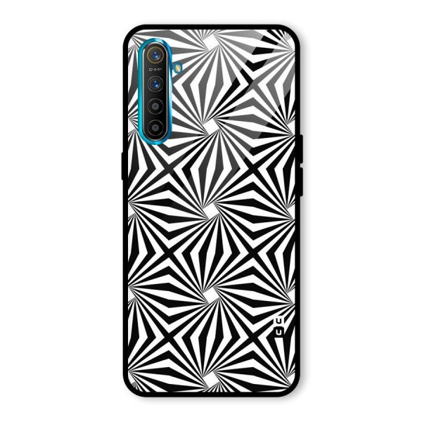 Monochromatic Swirls Glass Back Case for Realme XT