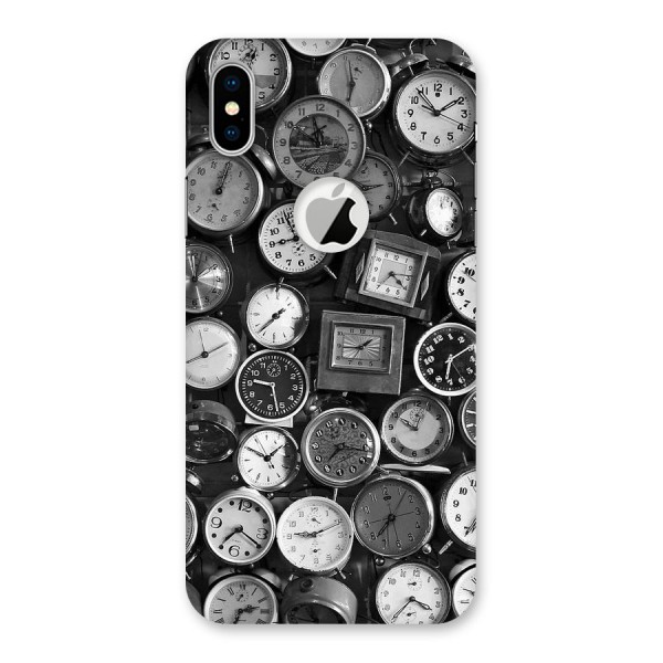 Monochrome Collection Back Case for iPhone XS Logo Cut