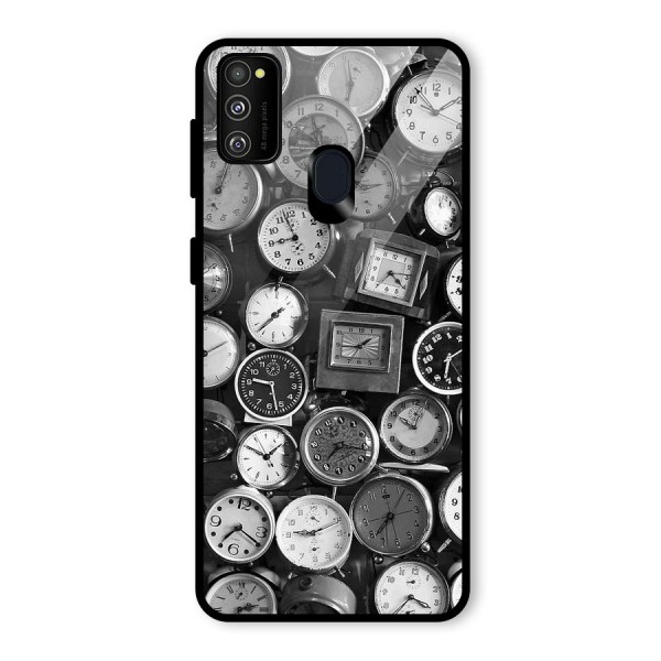 Monochrome Collection Glass Back Case for Galaxy M21