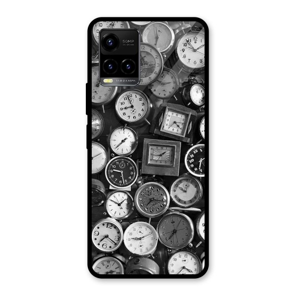 Monochrome Collection Glass Back Case for Vivo Y21G