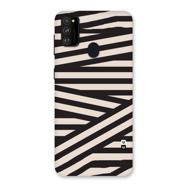 Monochrome Lines Back Case for Galaxy M21