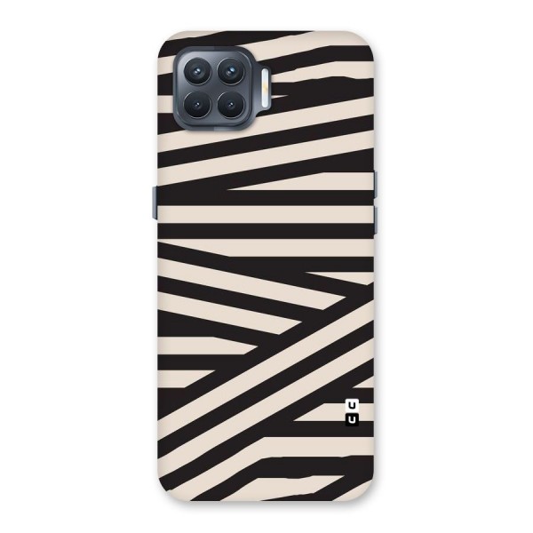 Monochrome Lines Back Case for Oppo F17 Pro