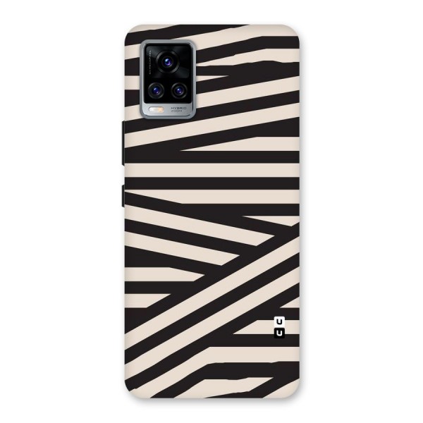 Monochrome Lines Back Case for Vivo V20 Pro