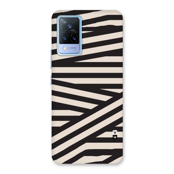 Monochrome Lines Back Case for Vivo V21 5G