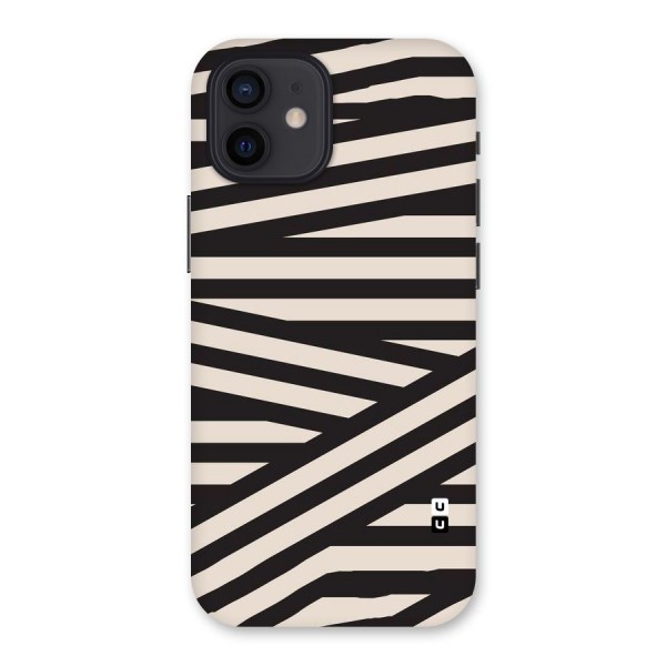 Monochrome Lines Back Case for iPhone 12