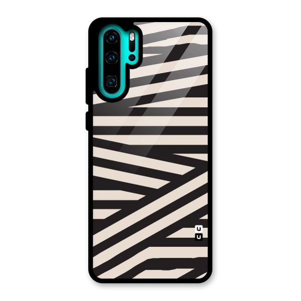 Monochrome Lines Glass Back Case for Huawei P30 Pro