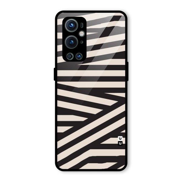 Monochrome Lines Glass Back Case for OnePlus 9 Pro