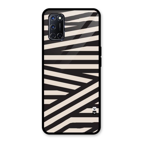 Monochrome Lines Glass Back Case for Oppo A52