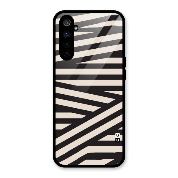 Monochrome Lines Glass Back Case for Realme 6