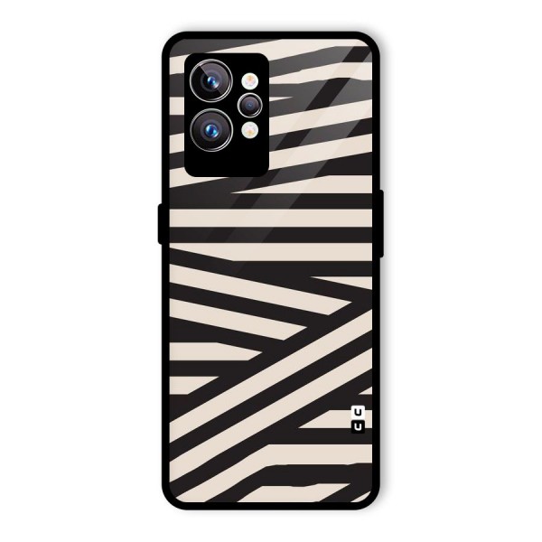 Monochrome Lines Glass Back Case for Realme GT2 Pro