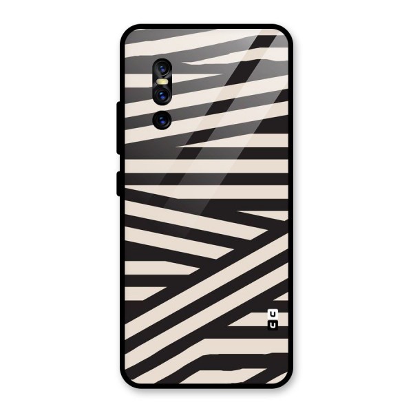 Monochrome Lines Glass Back Case for Vivo V15 Pro