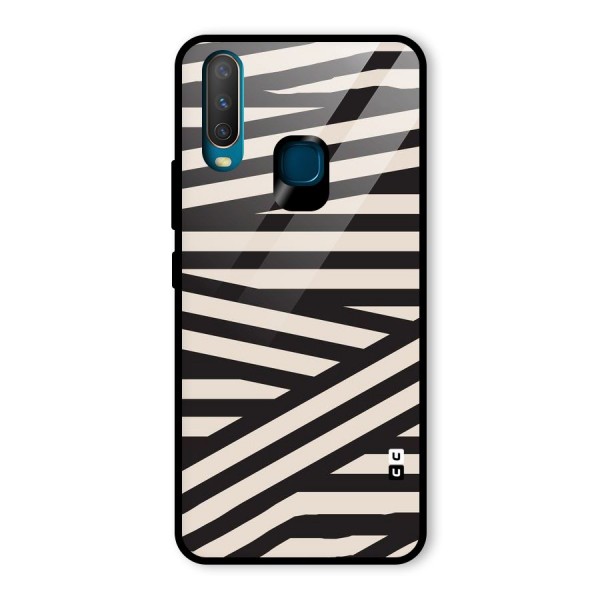 Monochrome Lines Glass Back Case for Vivo Y15