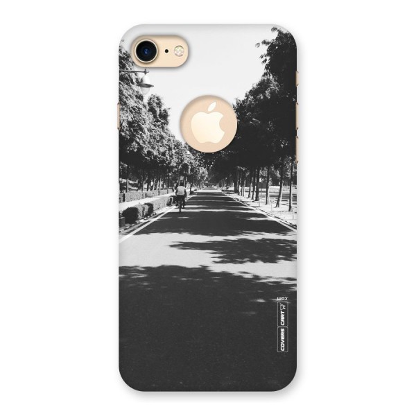 Monochrome Path Back Case for iPhone 8 Logo Cut