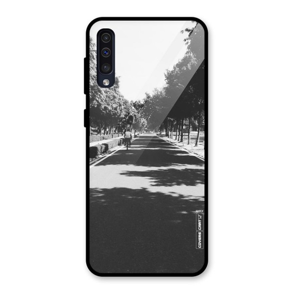 Monochrome Path Glass Back Case for Galaxy A50s