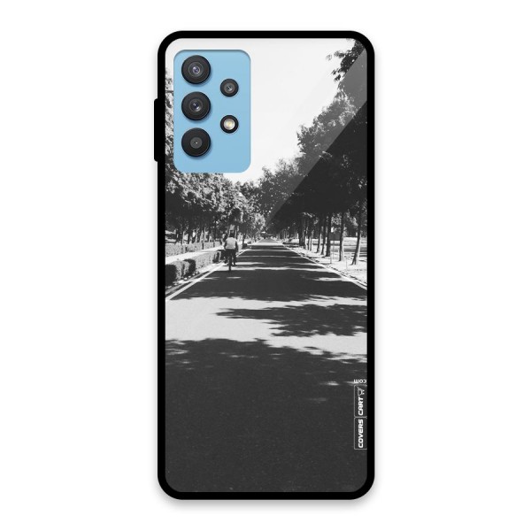 Monochrome Path Glass Back Case for Galaxy M32 5G