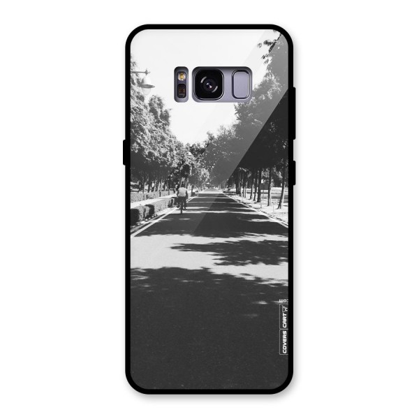 Monochrome Path Glass Back Case for Galaxy S8