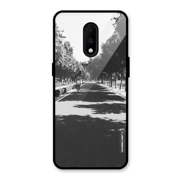 Monochrome Path Glass Back Case for OnePlus 7