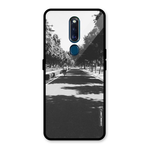 Monochrome Path Glass Back Case for Oppo F11 Pro